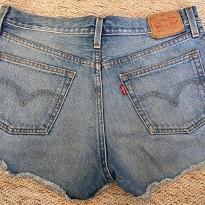 Levi's Cut Off Blue Jeans Size 28